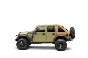 Jeep Wrangler JKU Jack Mount - Front - Go Rhino - Hi-Lift - Textured Black - `07-`18